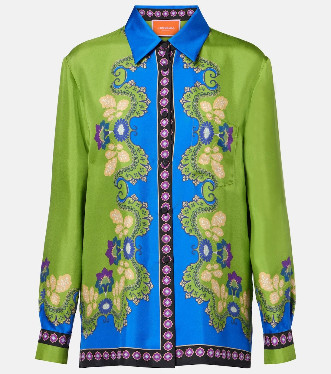 La DoubleJ - Boy printed silk shirt
