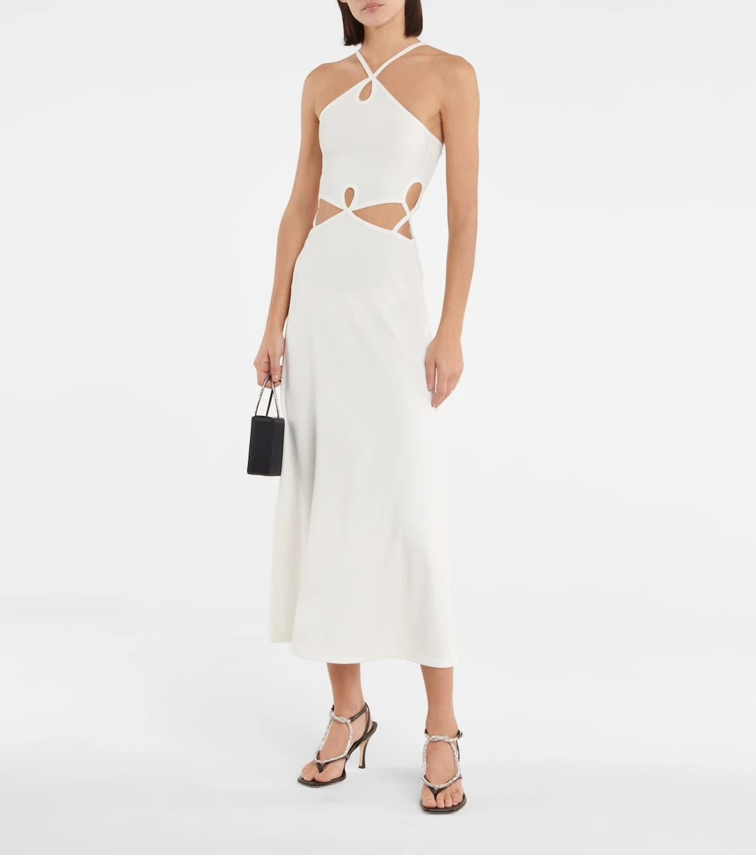 Christopher Esber - Cutout ribbed-knit maxi dress