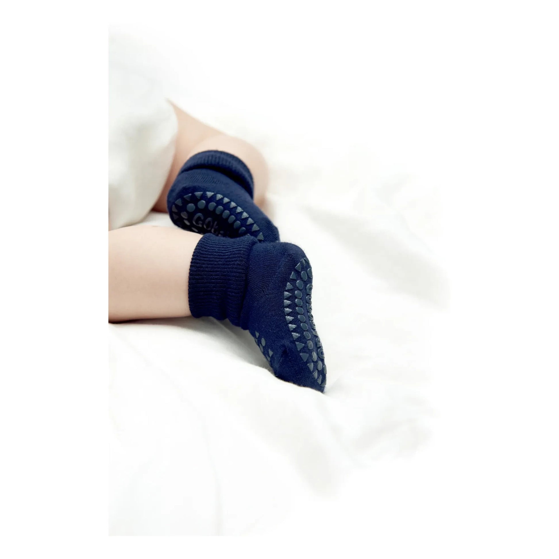 GOBABYGO - Non-Slip Bamboo Socks | Navy blue