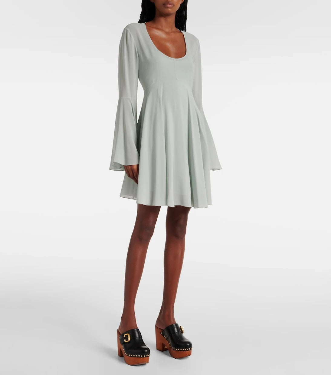 Chloé - Silk chiffon minidress