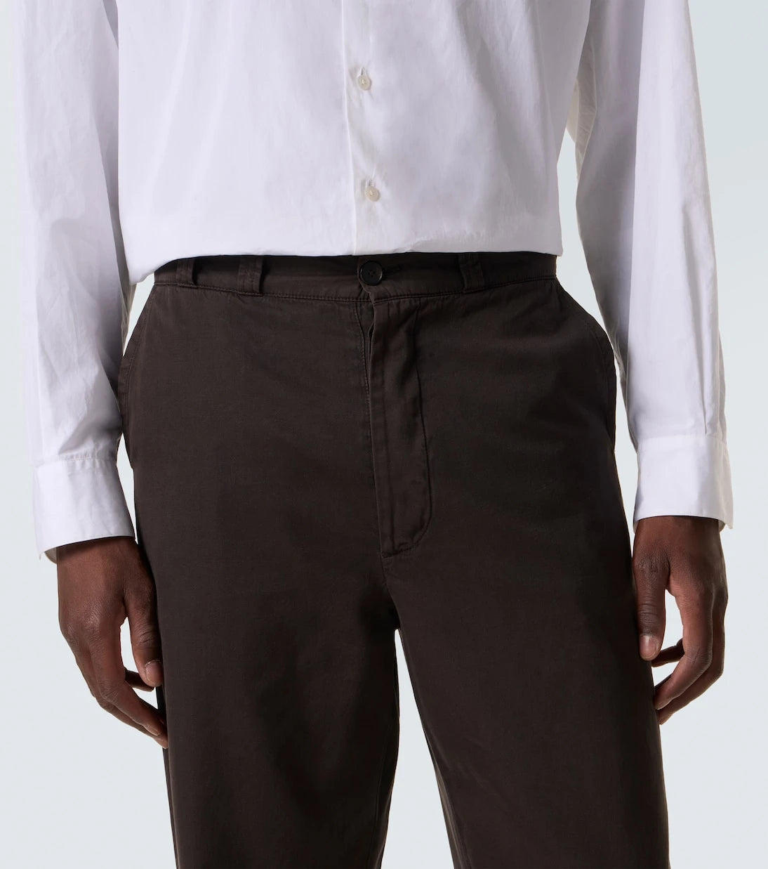 The Row - Ottis cotton and cashmere straight pants