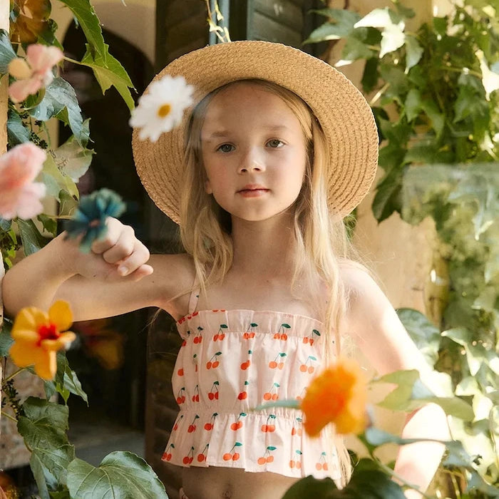 Детски памучен топ Tinycottons CHERRIES TOP