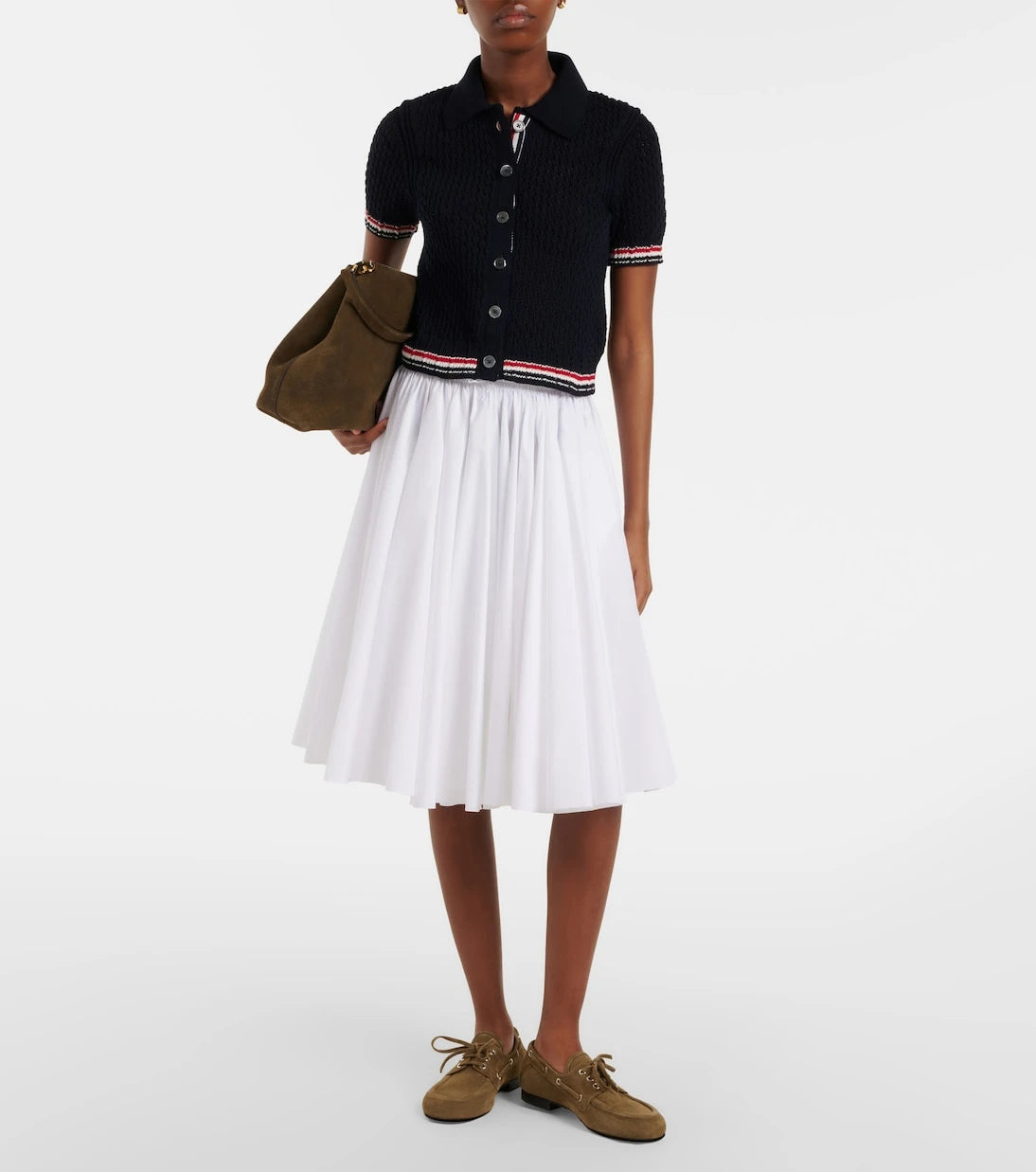 Thom Browne - Pointelle cotton cardigan