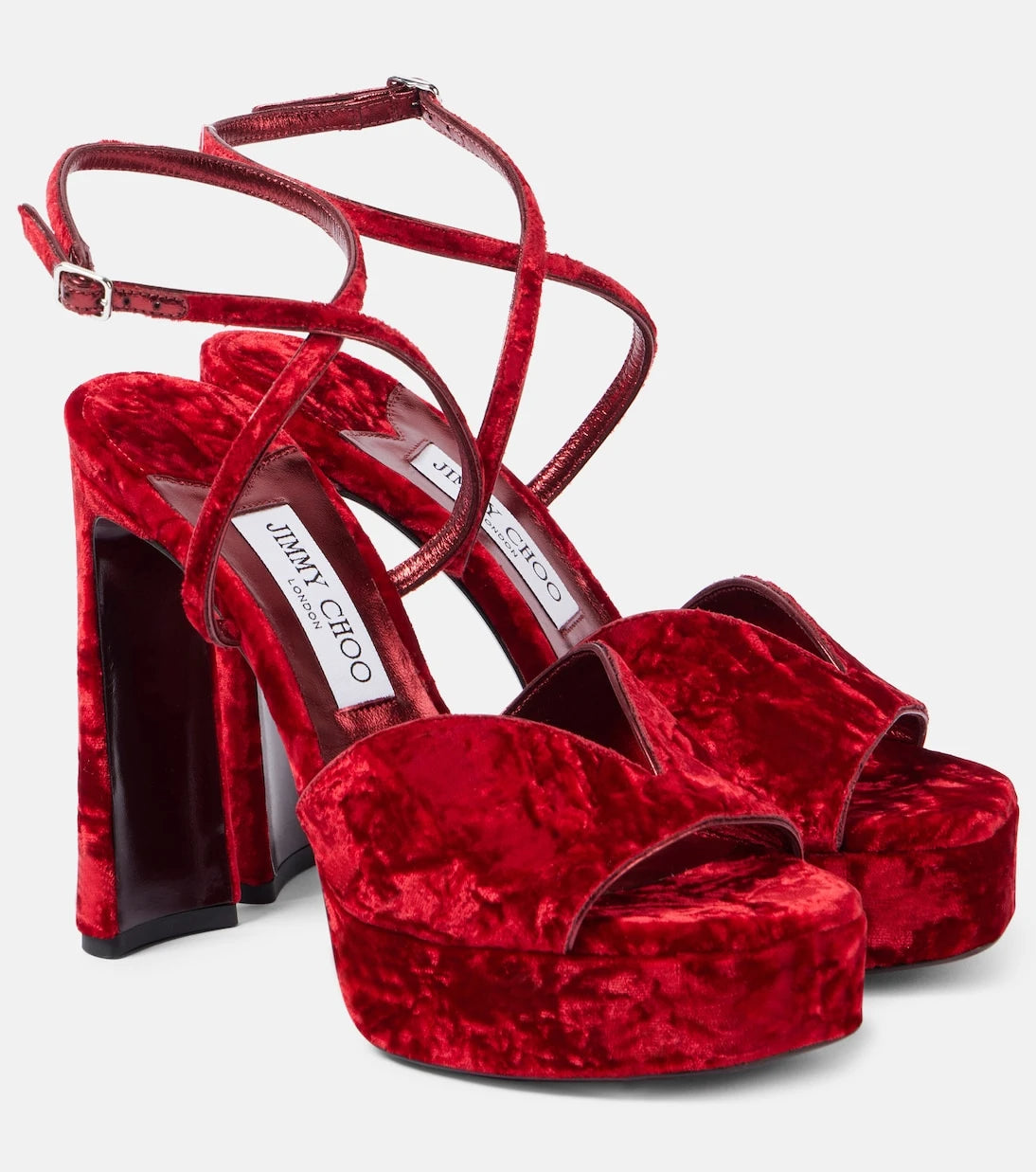 Jimmy Choo - Karli 125 velvet platform sandals