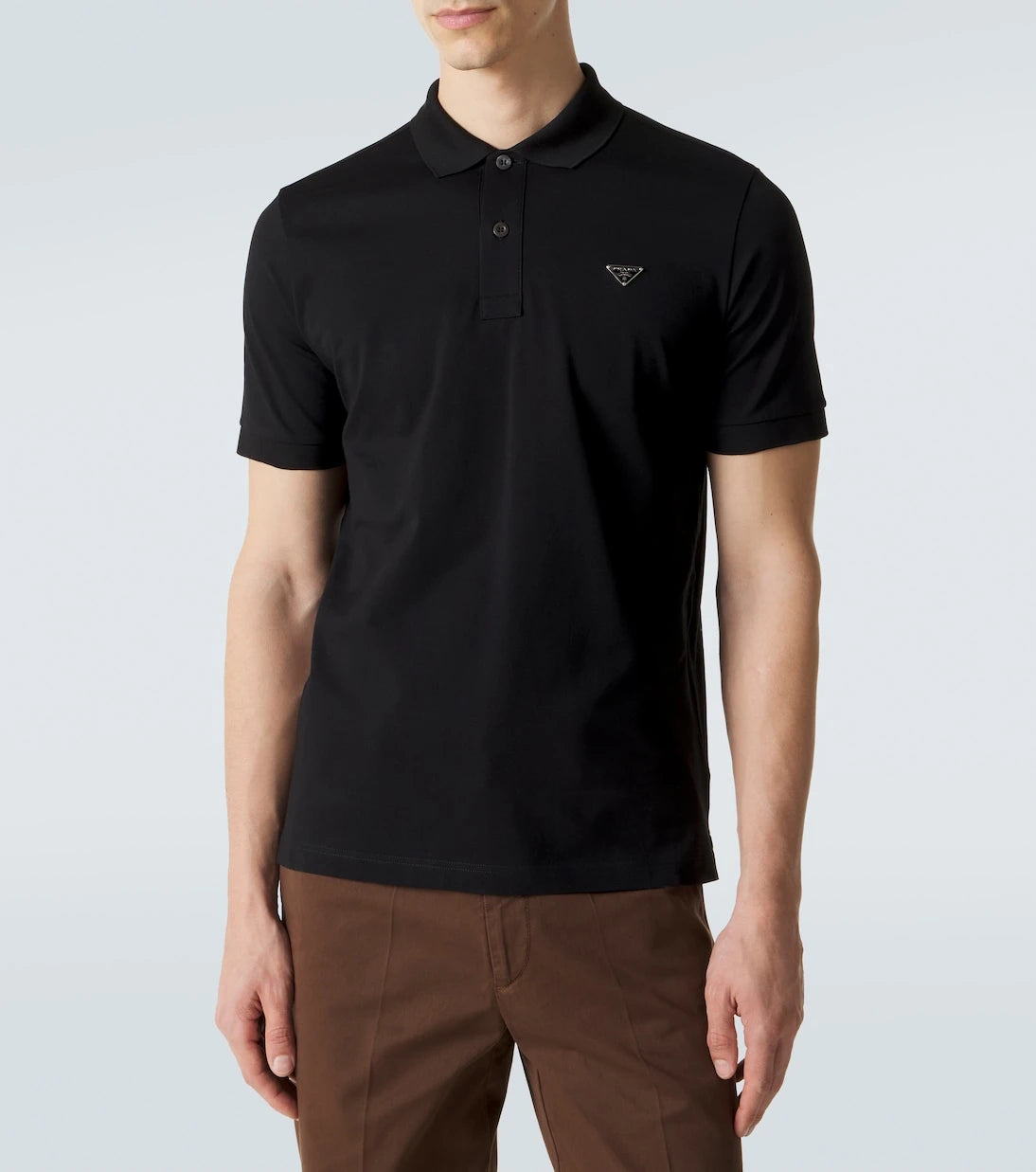 Prada - Cotton piqué polo shirt