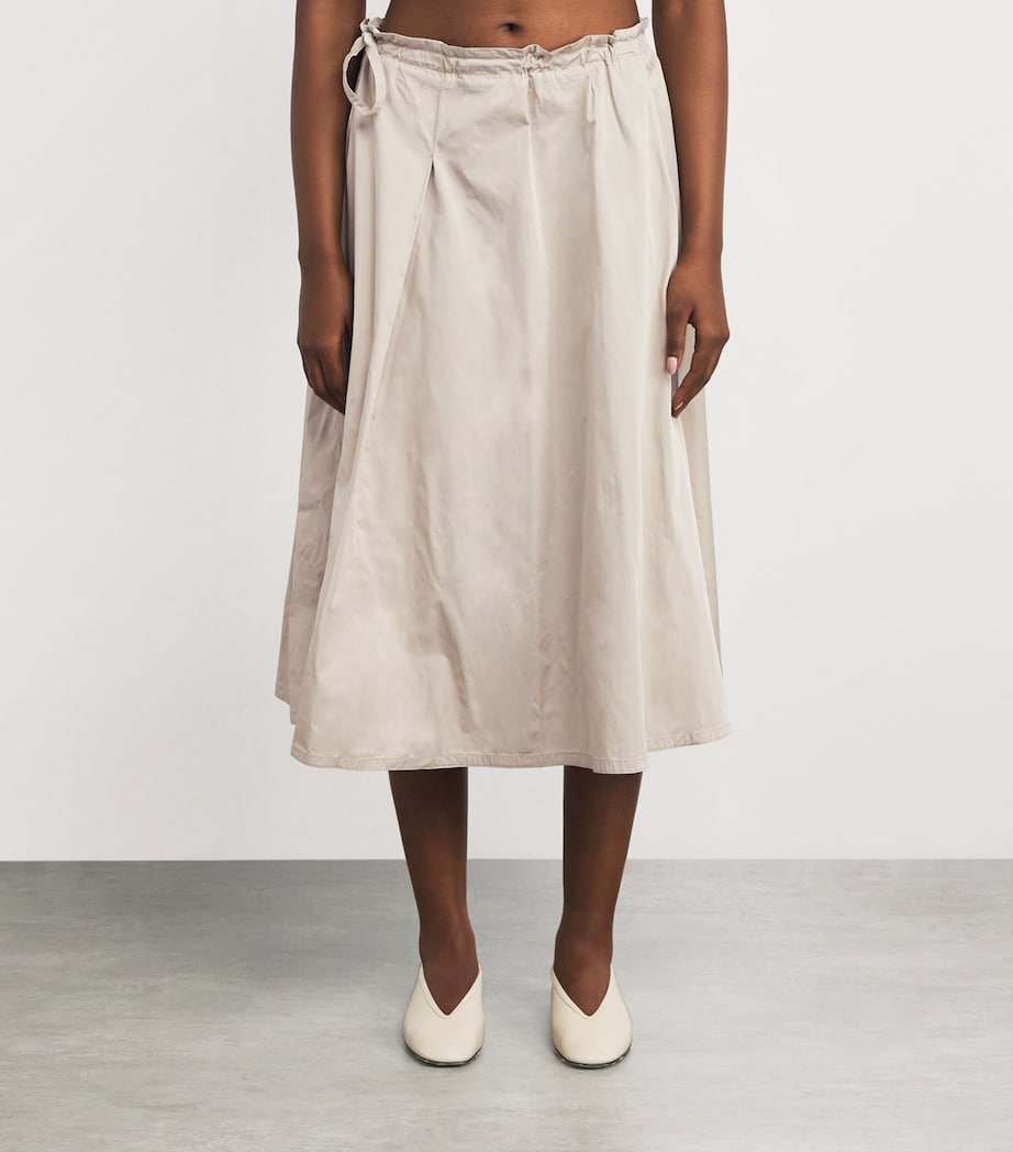 Nadine Mos Beige Technical Midi Skirt