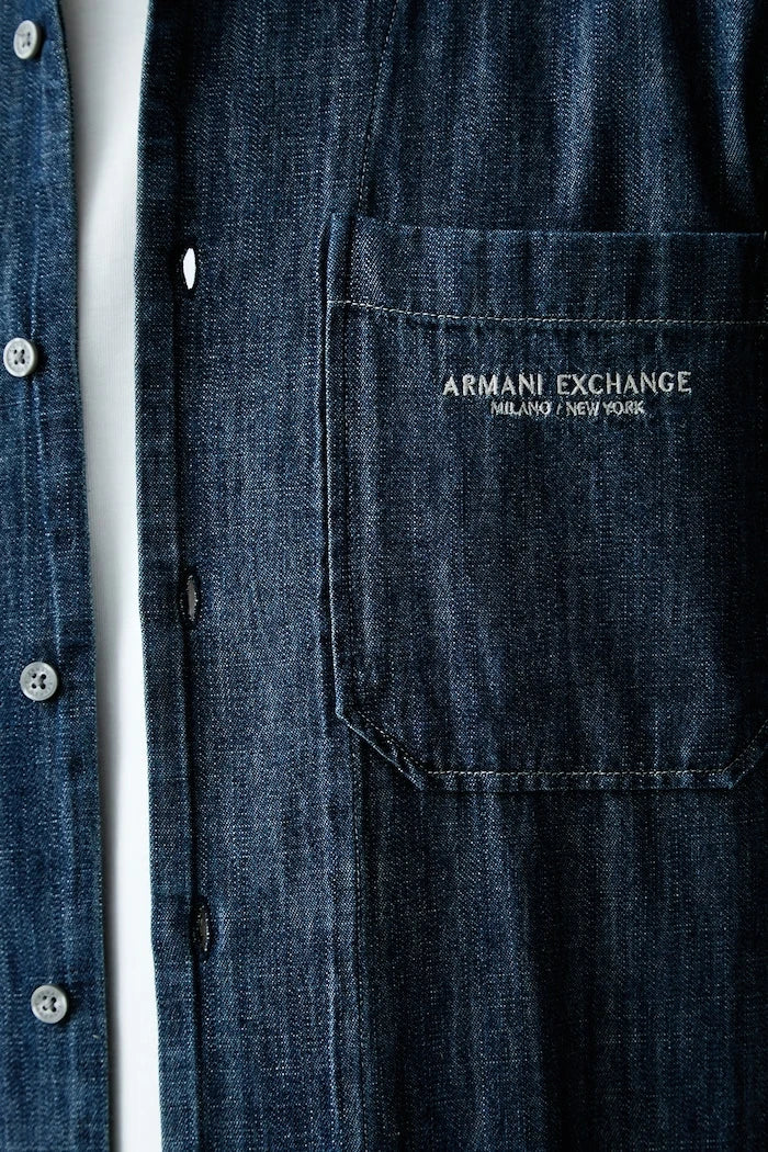 Armani Exchange erkek pamuklu gömlek