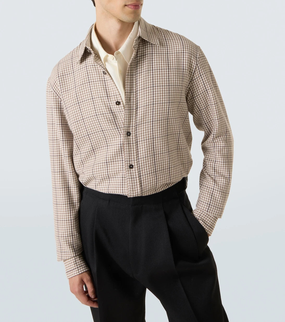 Zegna - Checked cotton shirt