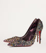 Christian Louboutin Red Kate Max Strass Eternity Suede Pumps 100