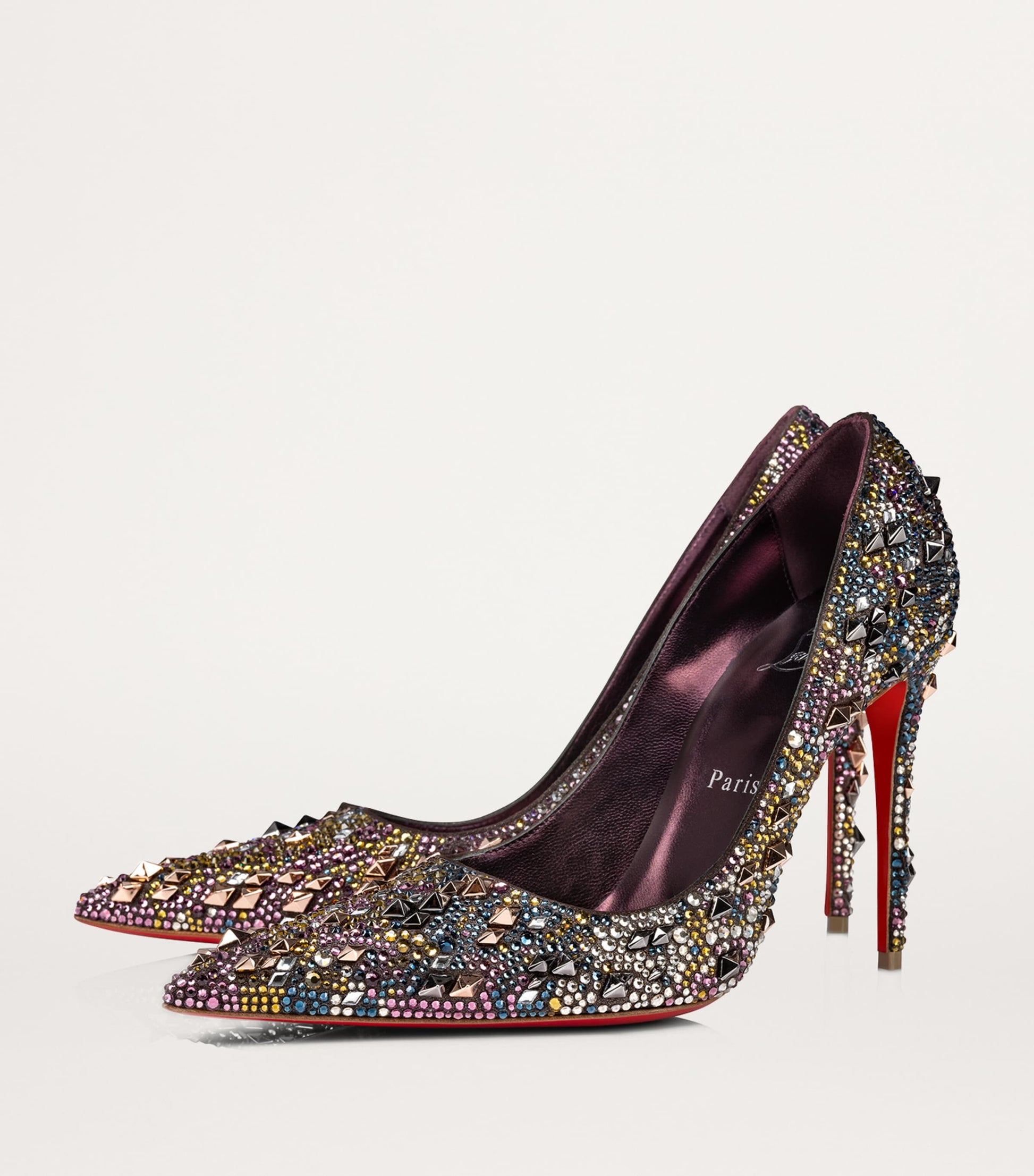 Christian Louboutin Red Kate Max Strass Eternity Suede Pumps 100