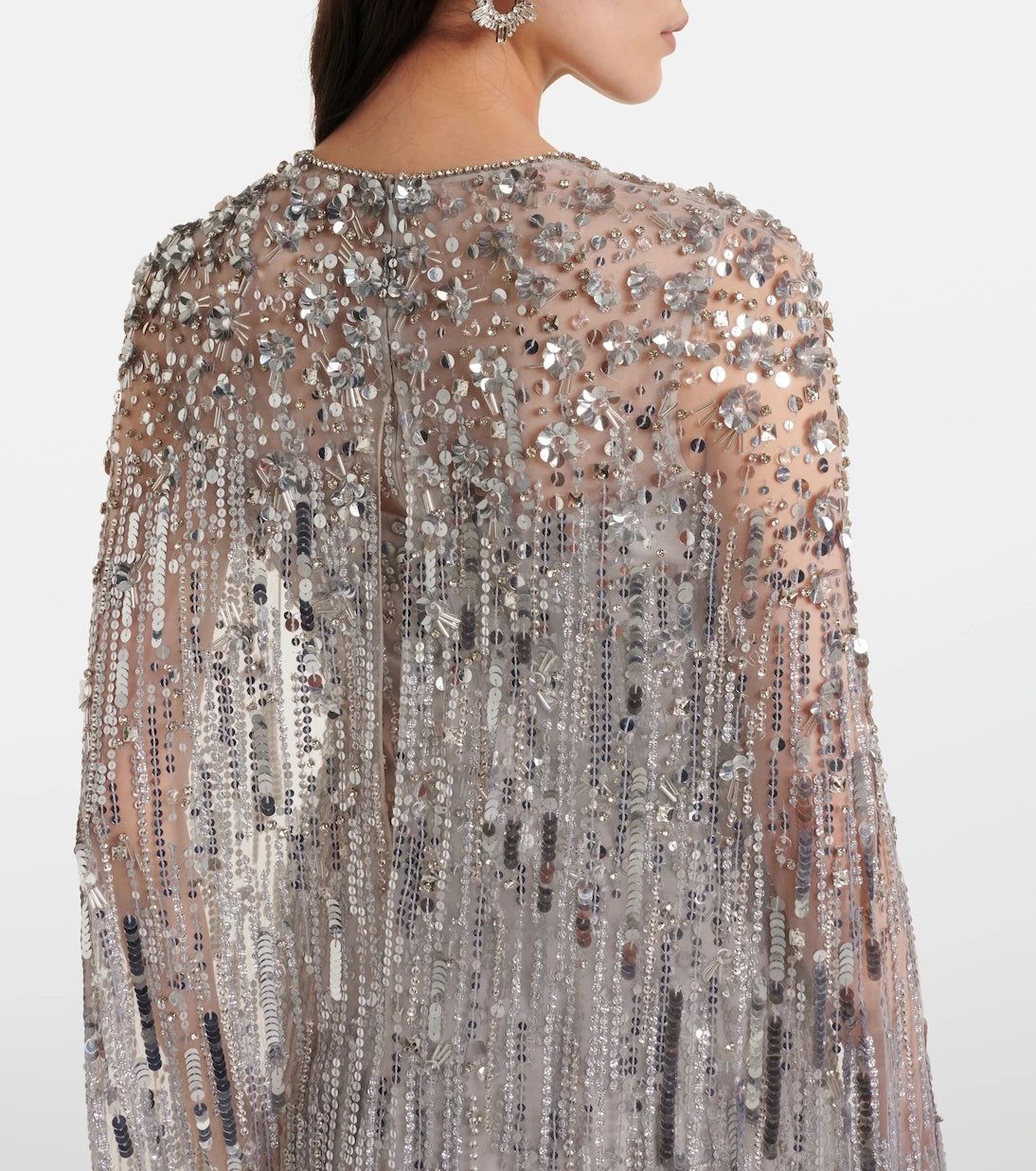 Jenny Packham - Ruby pelerinli payetli elbise