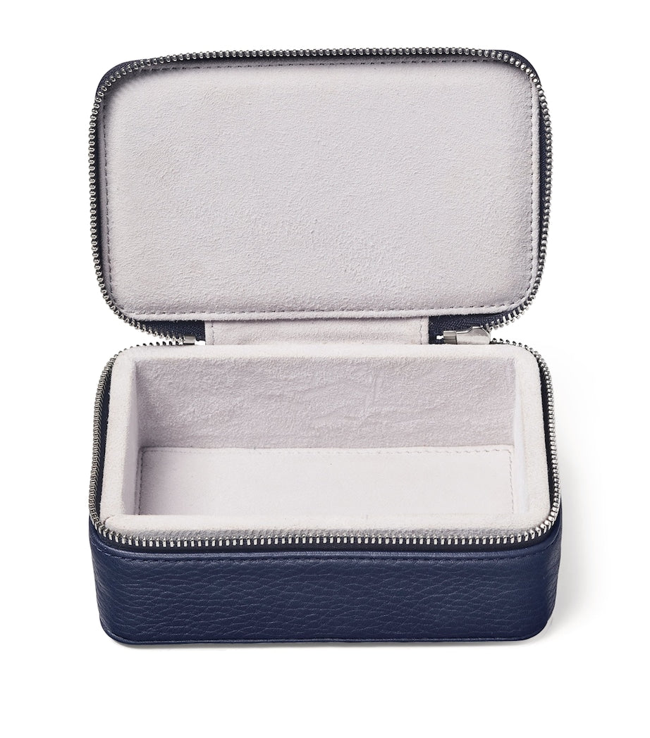 Medium Leather Travel Jewellery Box
