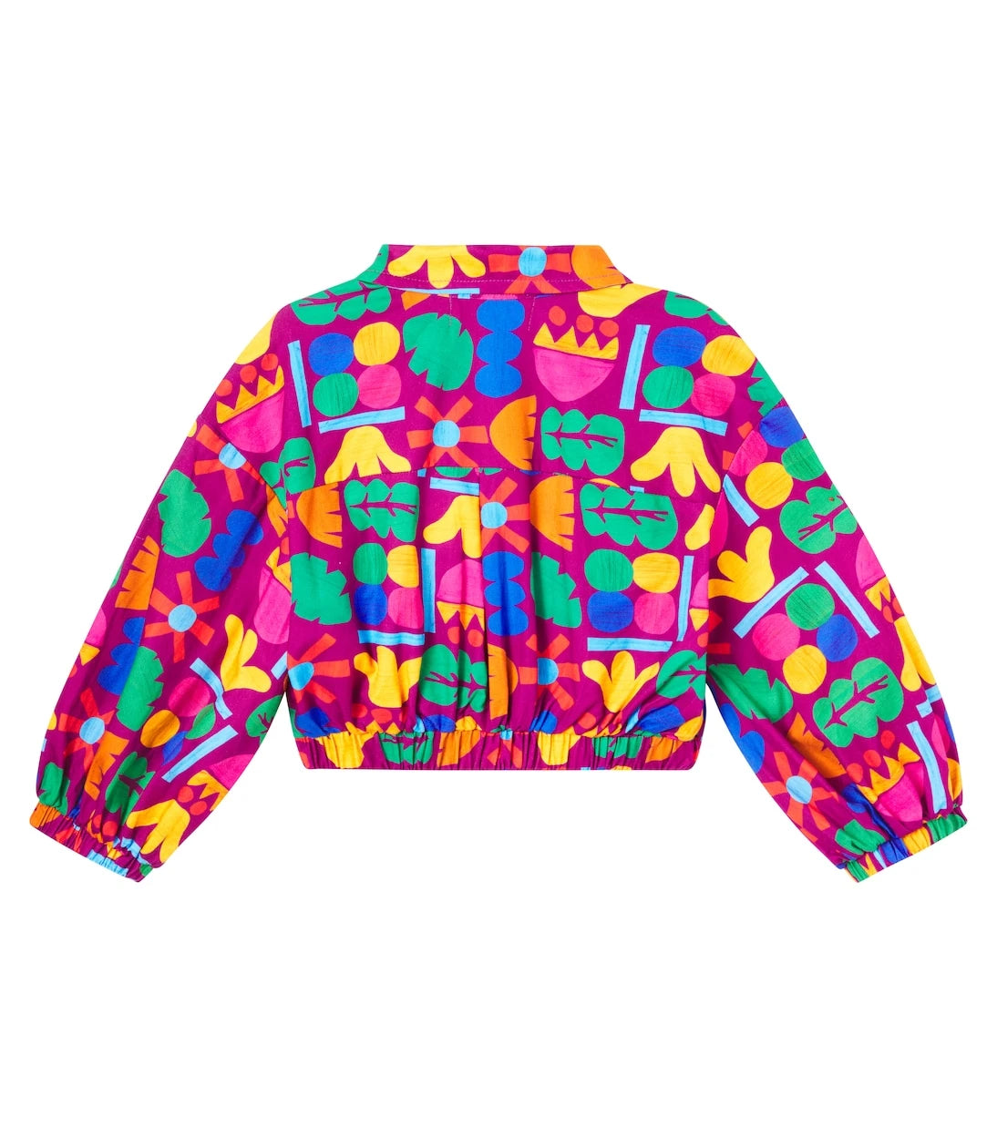 Fábula - Mais Flores printed cotton jacket