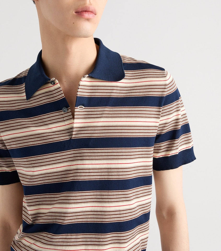 Prada Cotton Stripe Polo Shirt