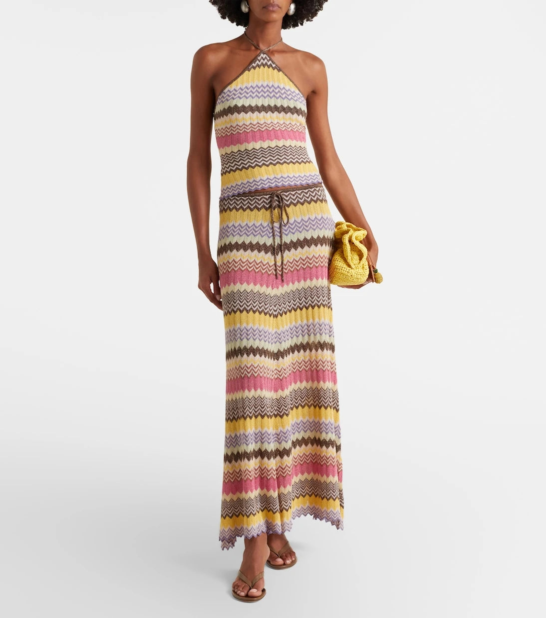Faithfull - Lamé maxi skirt