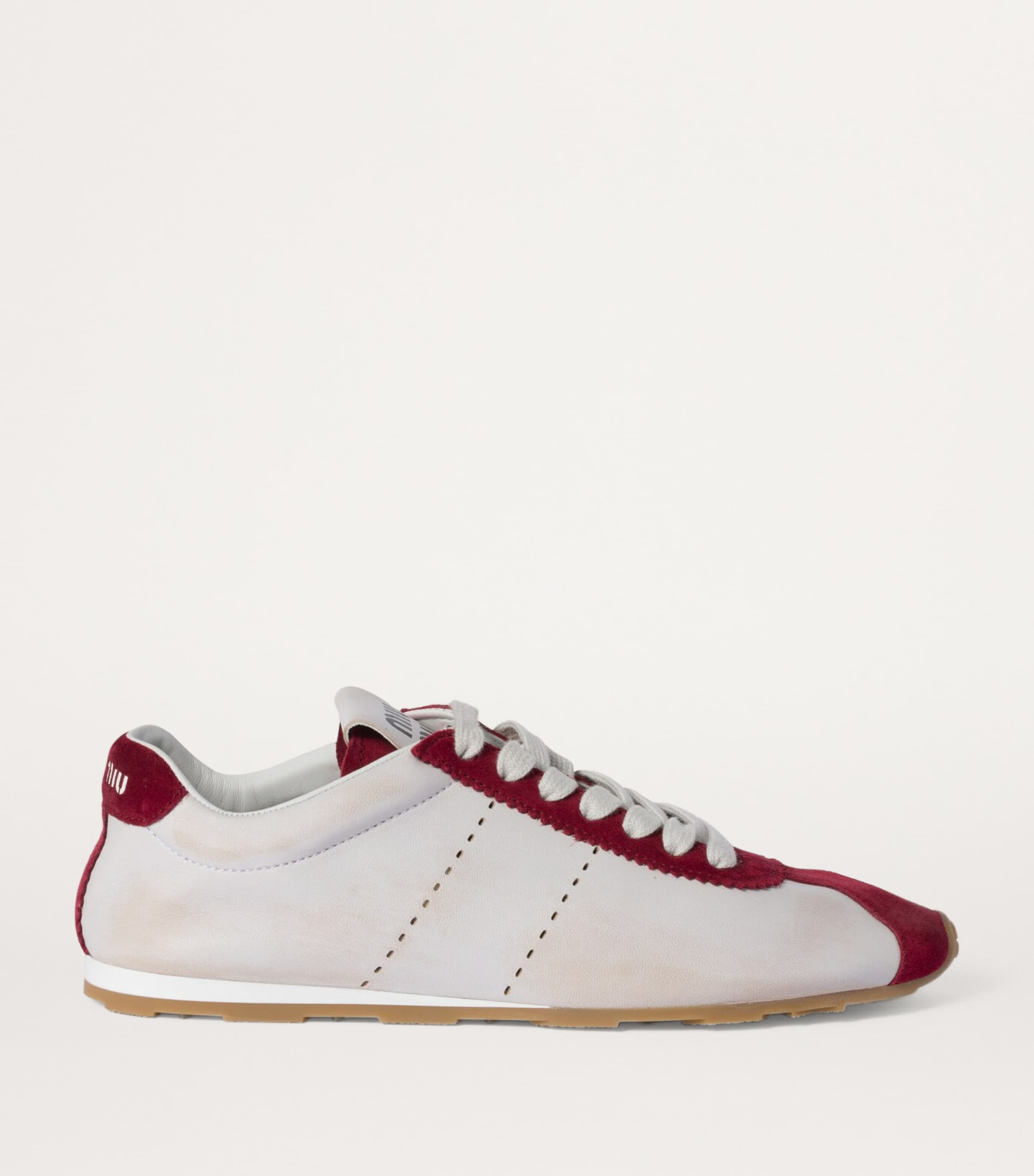 Leather Plume Sneakers