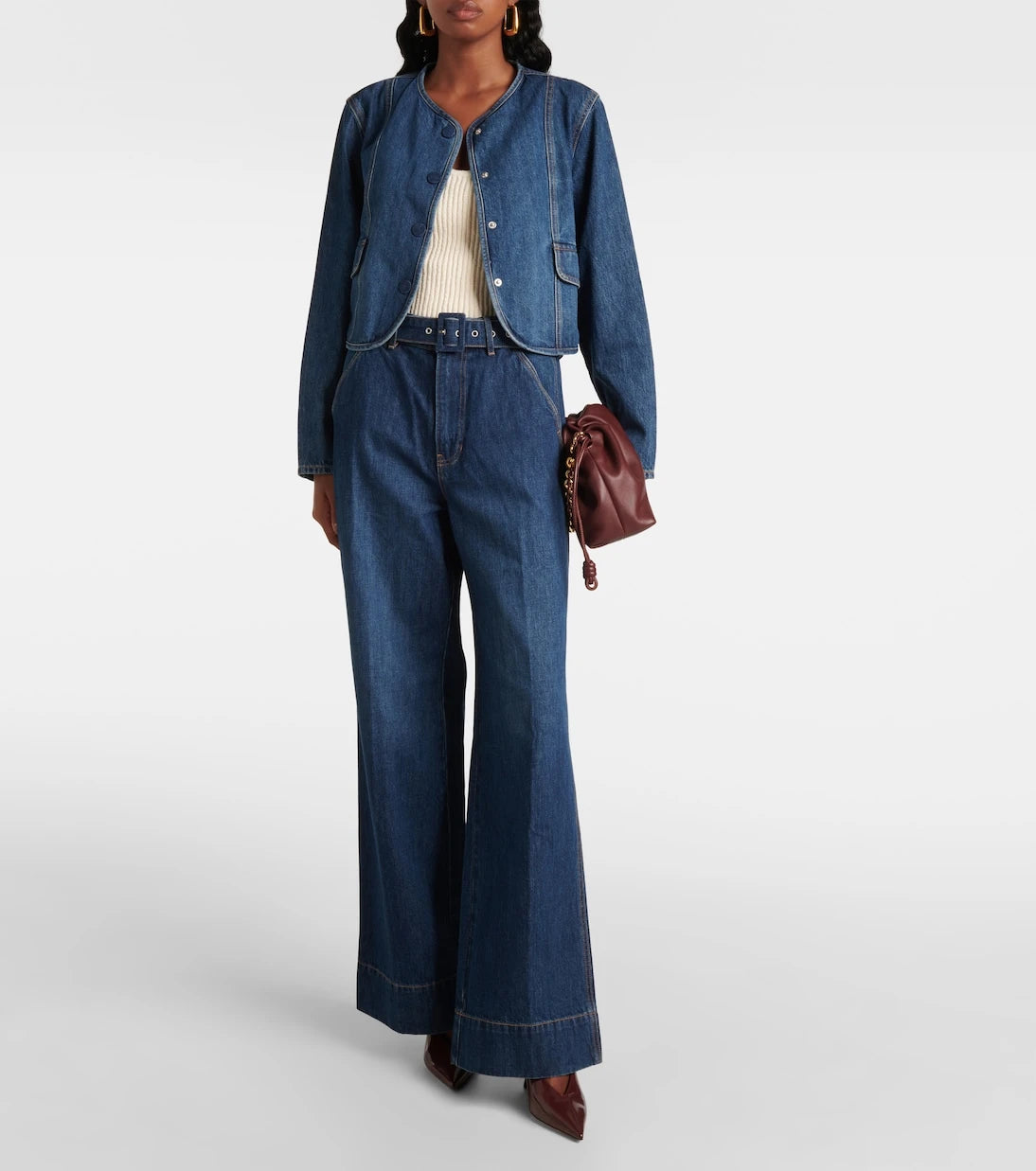 Veronica Beard - Taylor high-rise wide-leg jeans