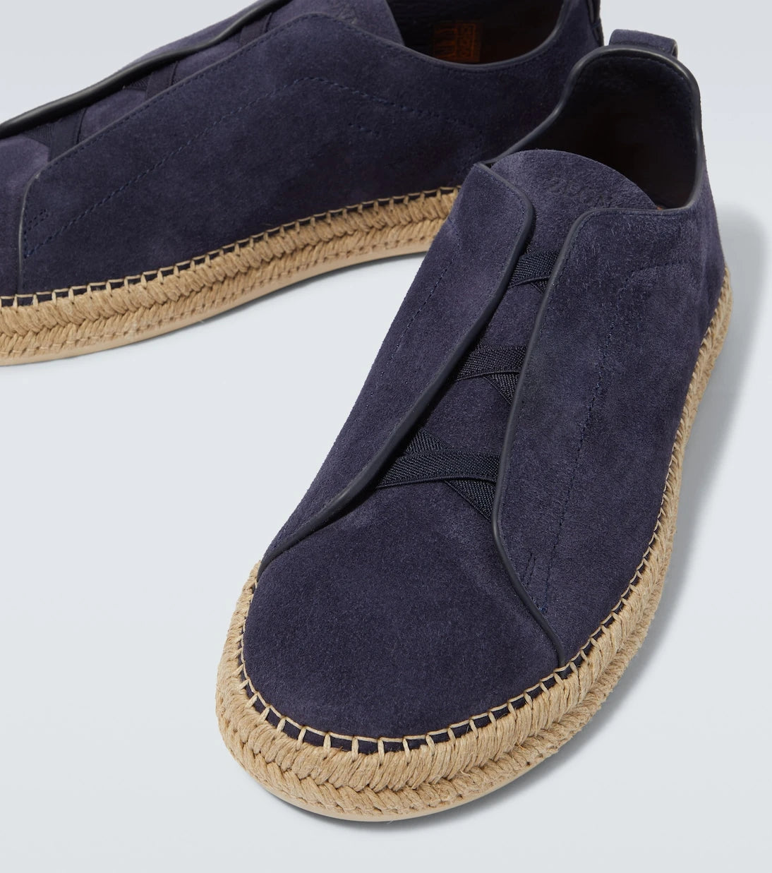 Zegna - Triple Stitch suede espadrilles