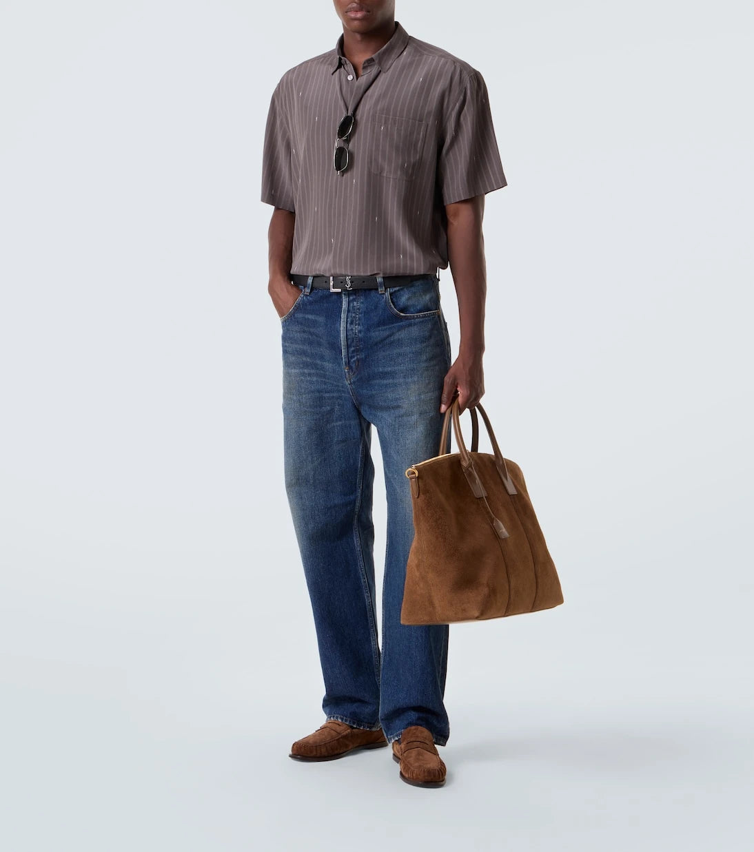Saint Laurent - Cassandre silk crêpe de chine shirt