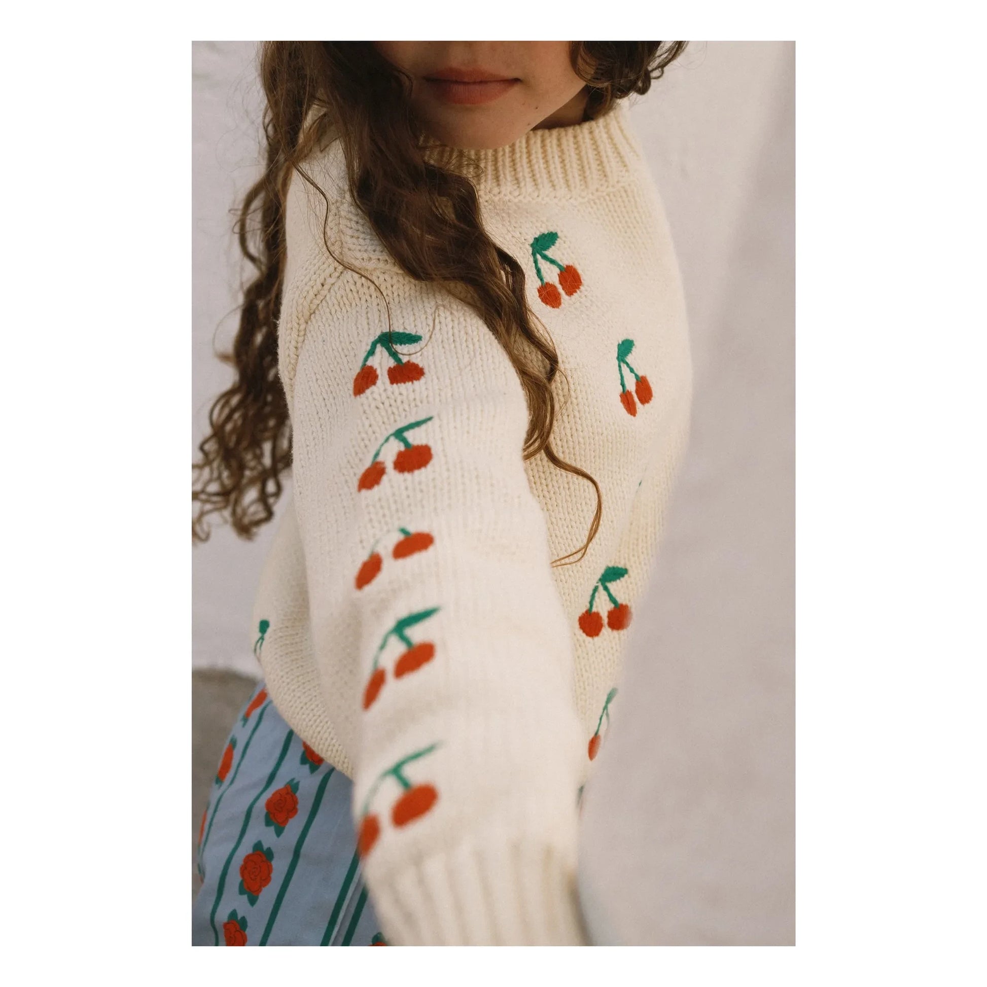 Tinycottons - Cherry Sweater | Pale yellow