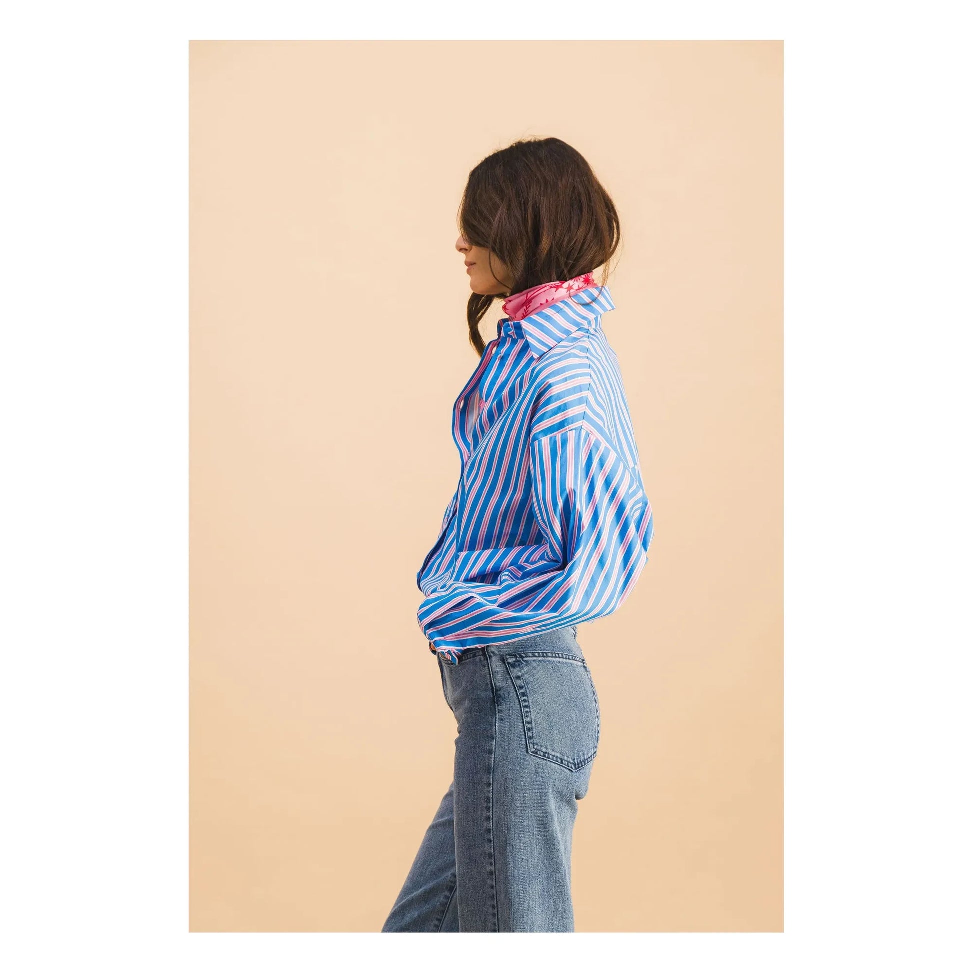 Elise Chalmin - Dona Stripes Shirt | Blue