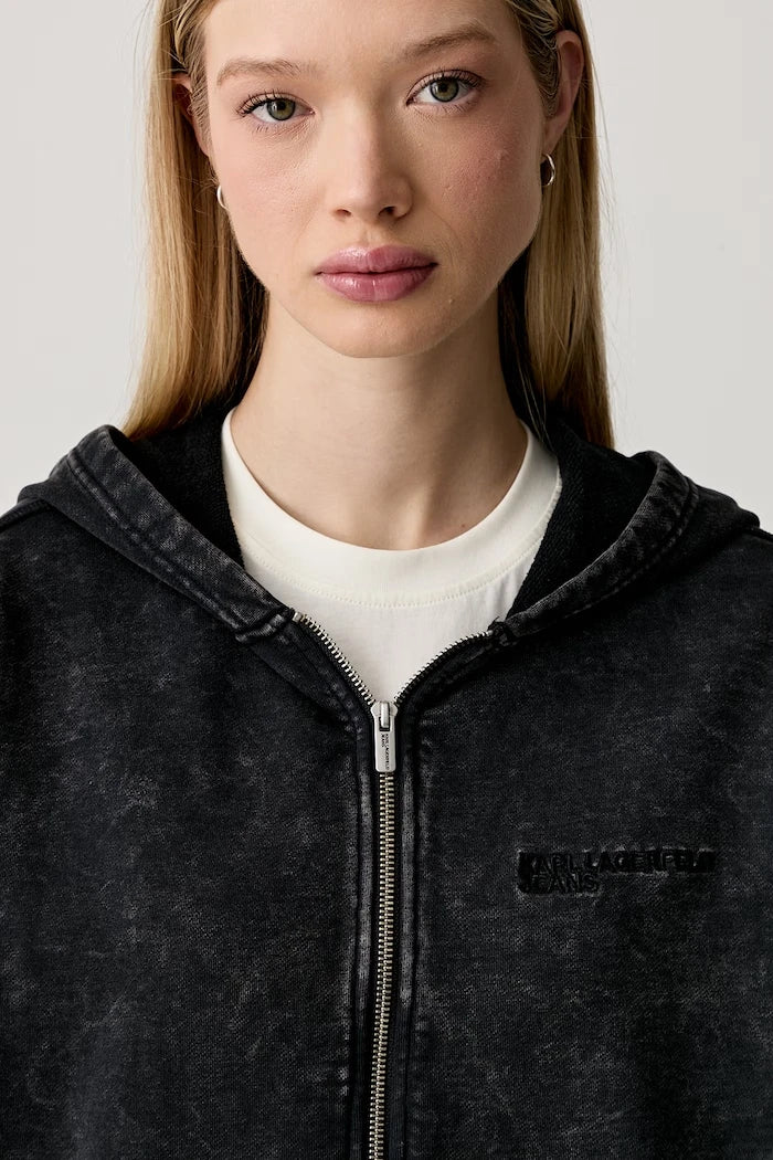 Karl Lagerfeld Jeans kadın pamuklu oversize sweatshirt