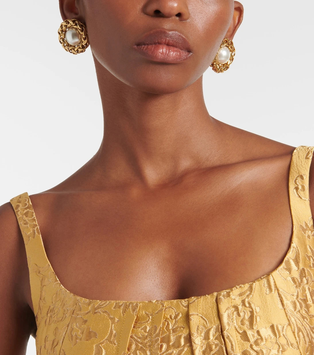 Jennifer Behr - Marit 18kt gold-plated earrings