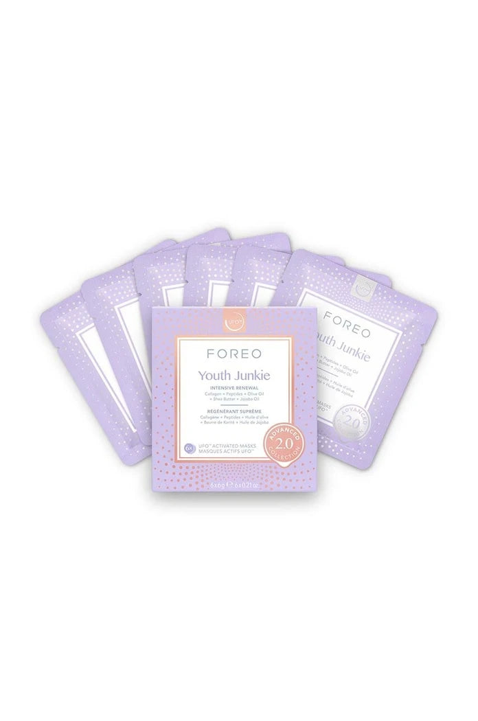 FOREO UFO Masks Youth Junkie 2.0 Yaşlanma Karşıtı Aktif Maske (6 Adet)