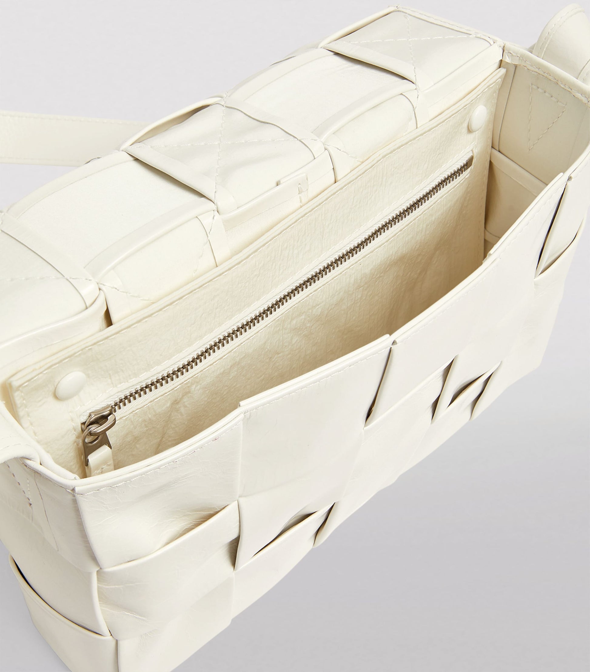 Bottega Veneta Leather Intreccio Cassette Cross-Body Bag