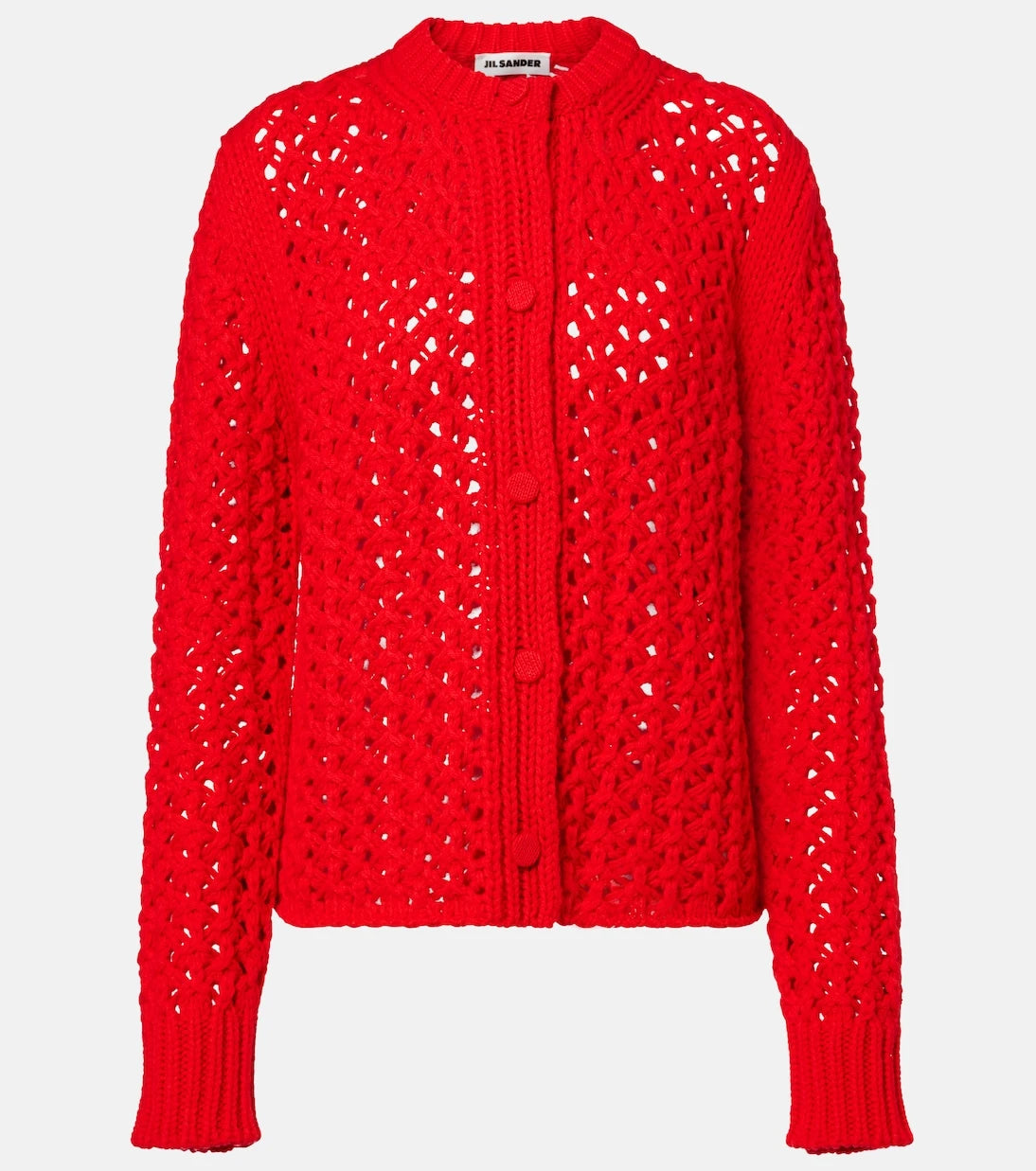 Jil Sander - Open-knit wool cardigan