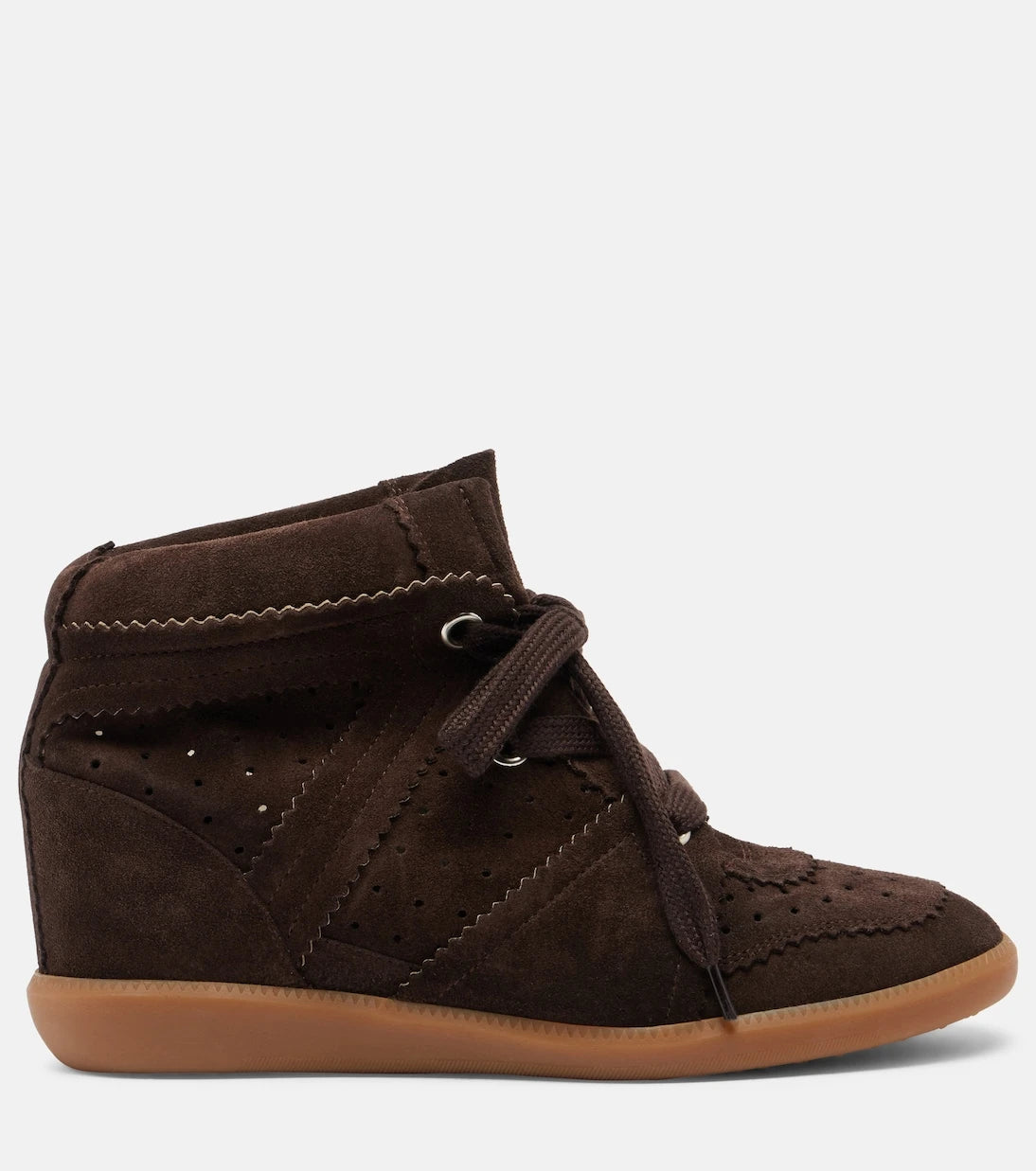 Isabel Marant - Bobby suede wedge sneakers