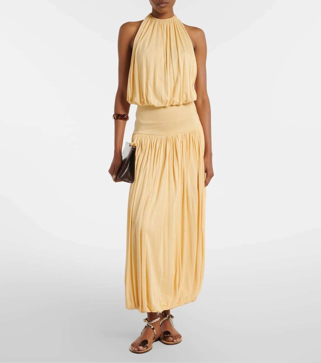 Amanu - Kigali snake-effect leather sandals