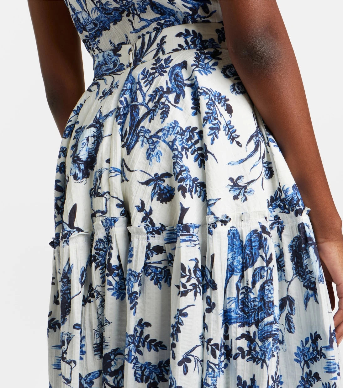 Erdem - Floral jacquard midi skirt