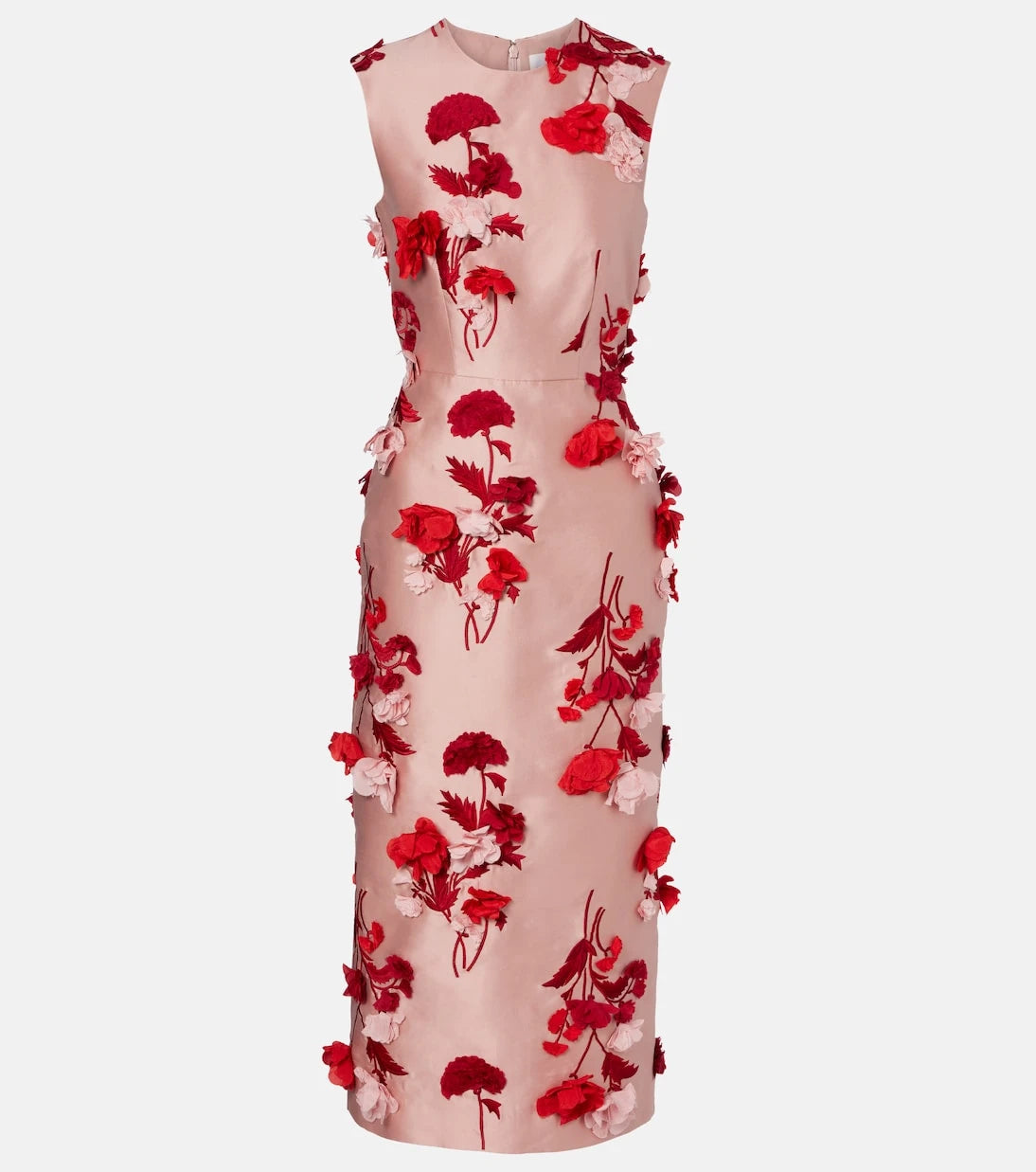 Erdem - Floral-appliqué cocktail dress