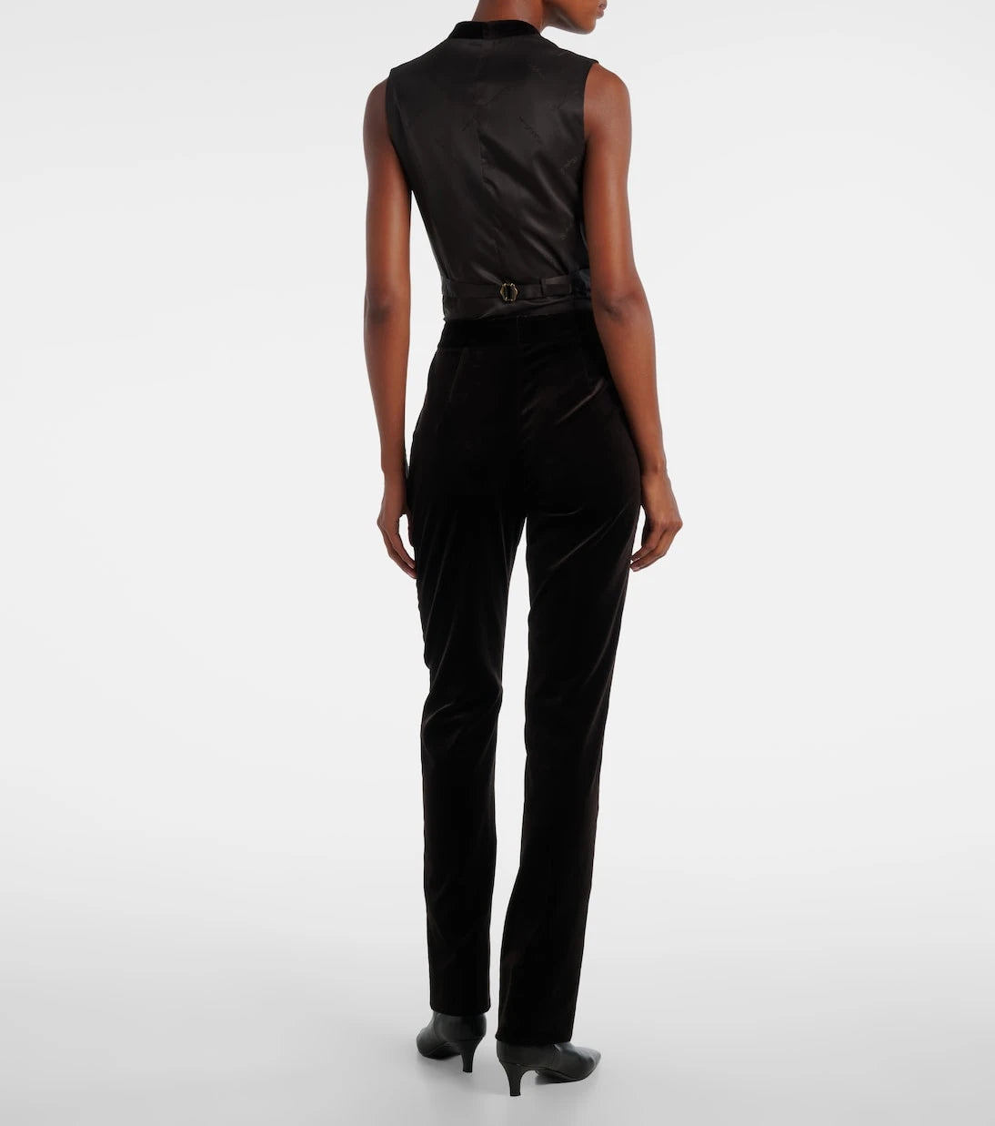 Ralph Lauren Collection - Cotton-blend velvet straight pants