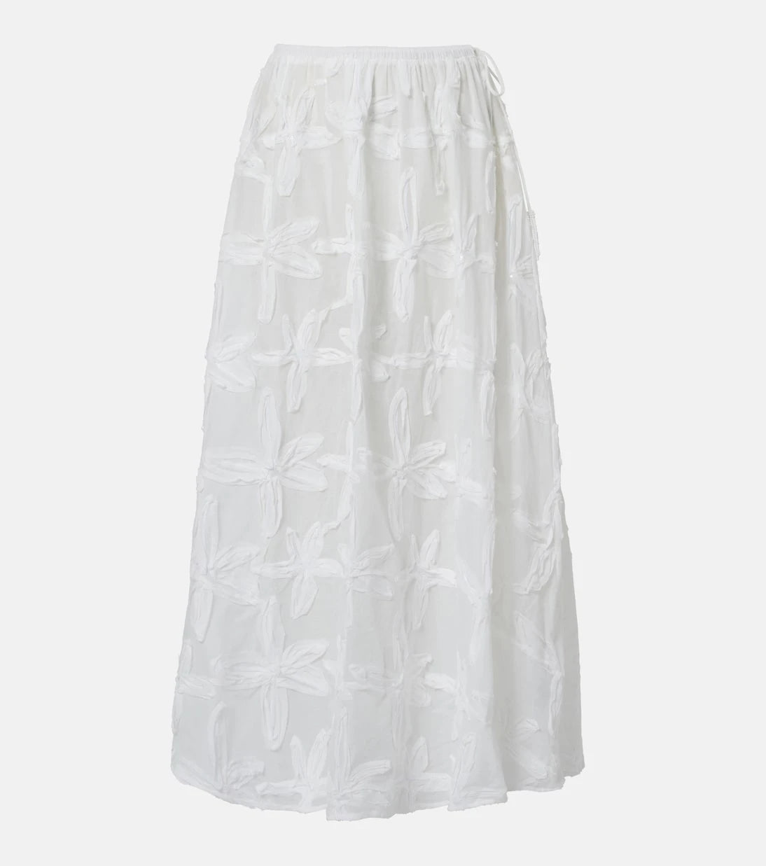 Farm Rio - Coast Shell cotton maxi skirt