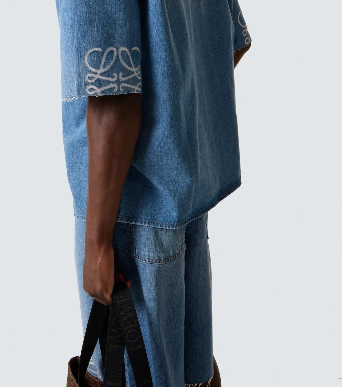 Loewe - قميص بولينج دينم Anagram