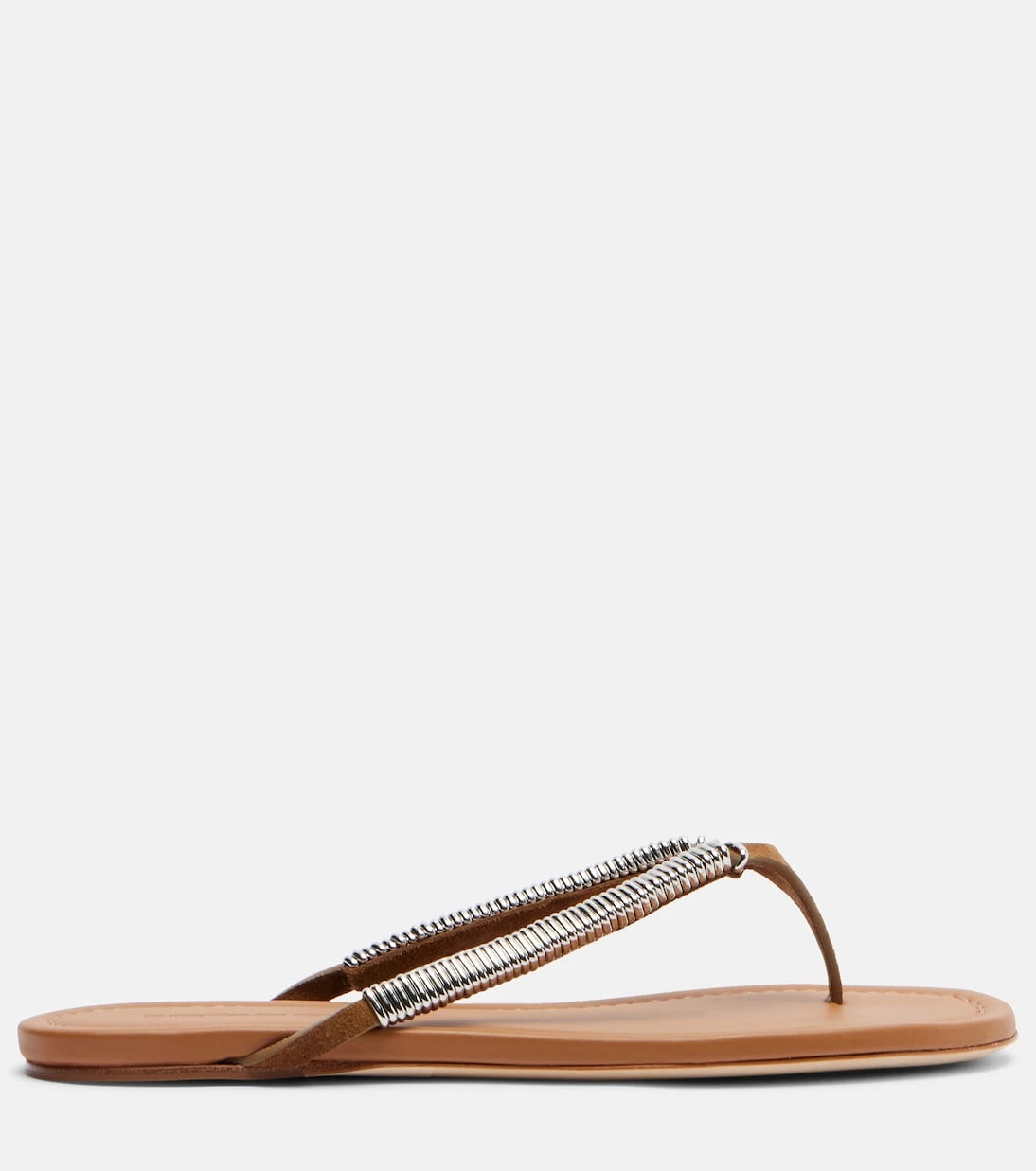 Christopher Esber - Frida embellished suede thong sandals