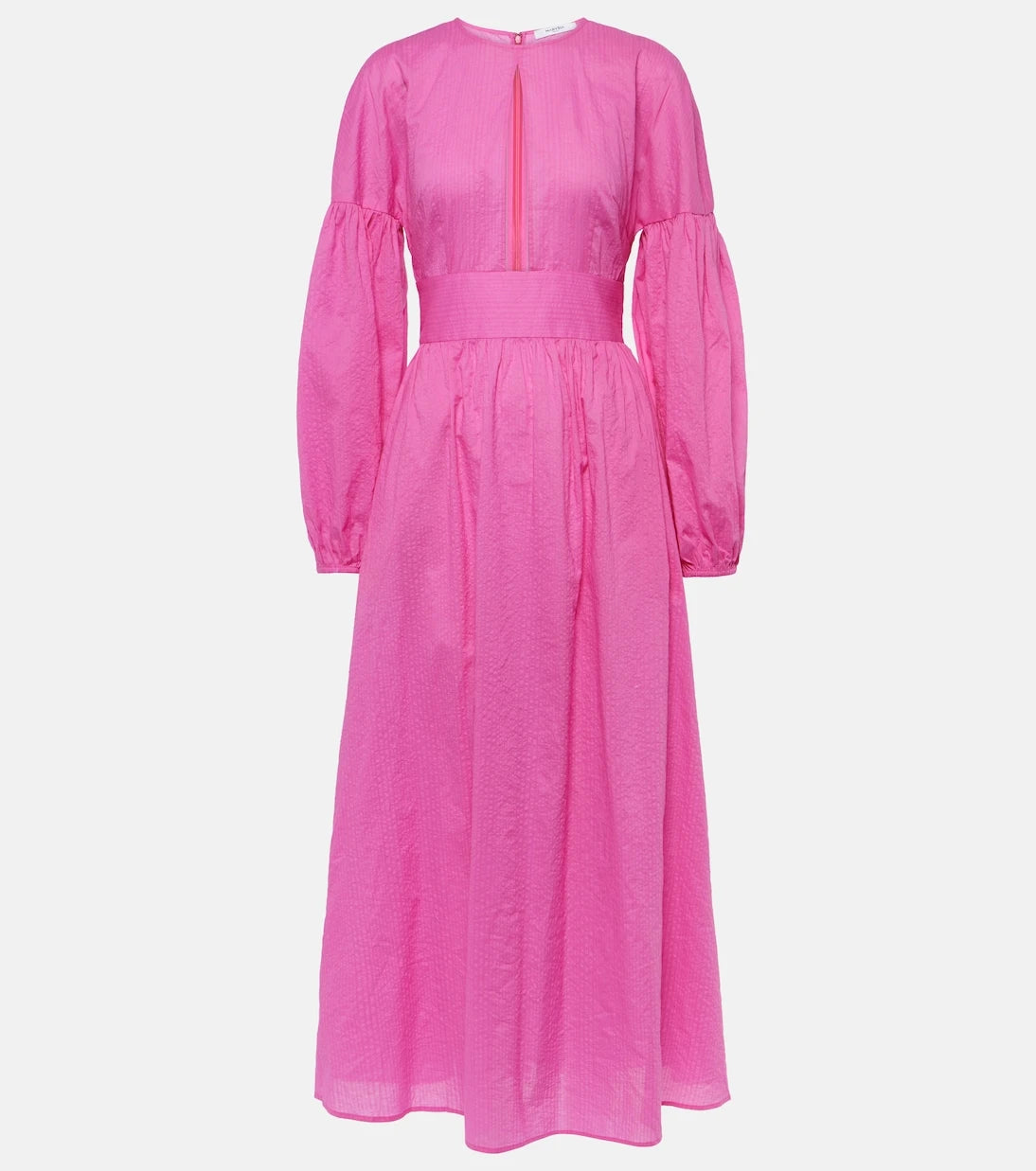 Marysia - Roset puff-sleeve cotton maxi dress
