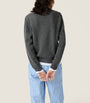 Miu Miu Grey Cashmere Trompe-l'Oeil Sweater