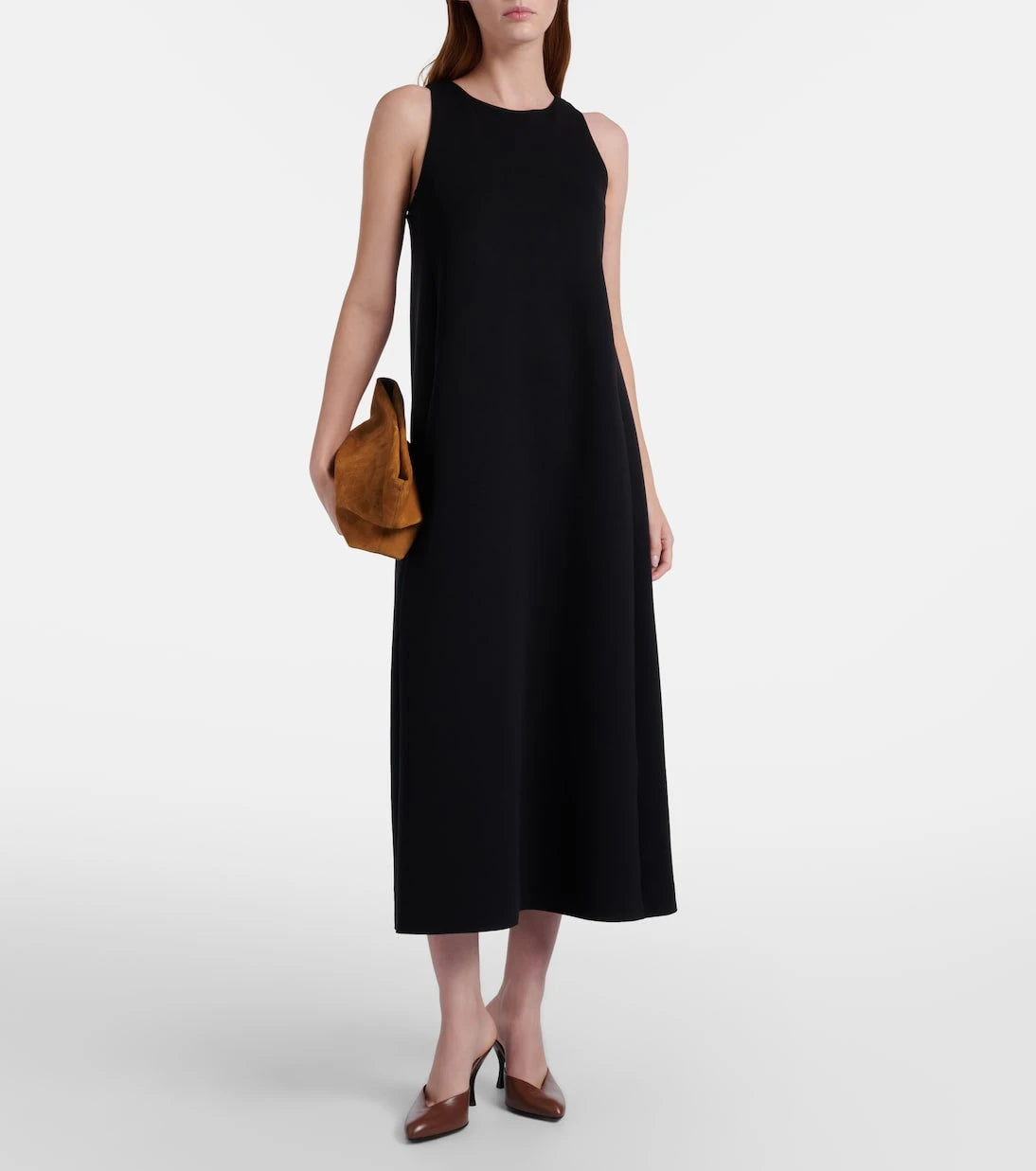 'S Max Mara - فستان إيريمي ميدي من مزيج القطن الجيرسيه