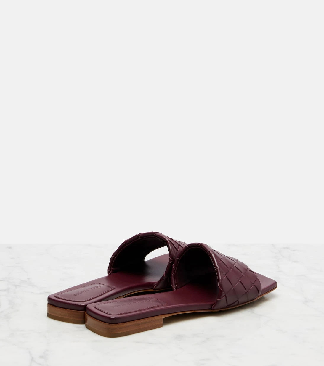 Bottega Veneta - Parco Intrecciato leather slides