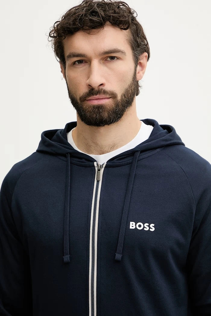 BOSS erkek pamuklu ev içi sweatshirt Authentic Jacket H