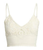 Ralph Lauren Collection White Silk Crochet Bralette