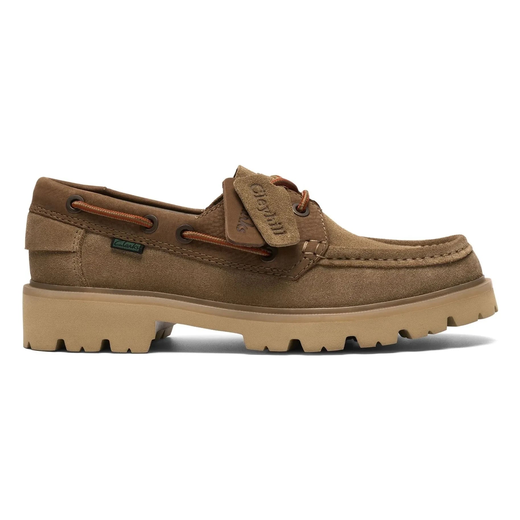 Clarks - Cleyhill Boat Shoes | Dark Beige