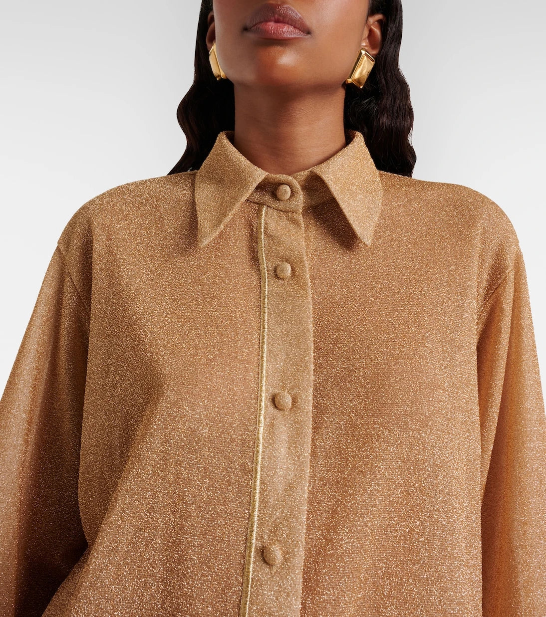 Oséree - Lumière lamé shirt