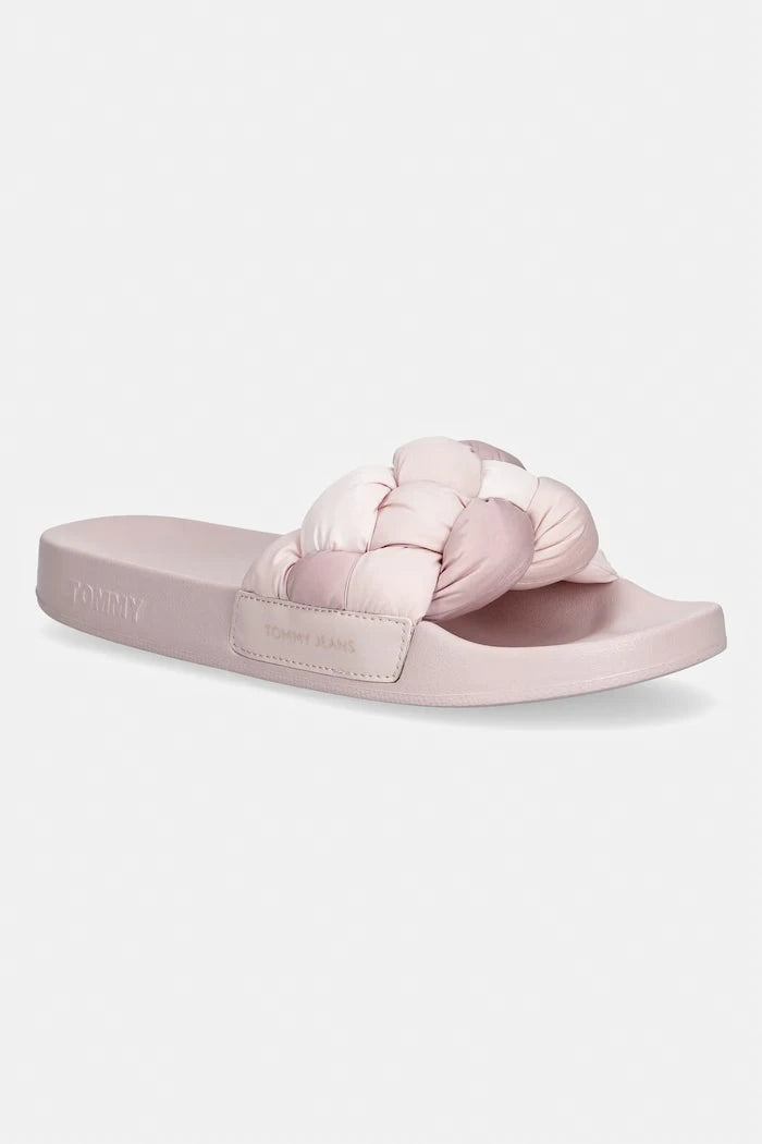 Tommy Jeans чехли дамски TJW BRAIDED SLIDES