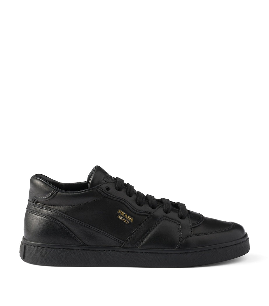 Prada Black Nappa Leather Sneakers