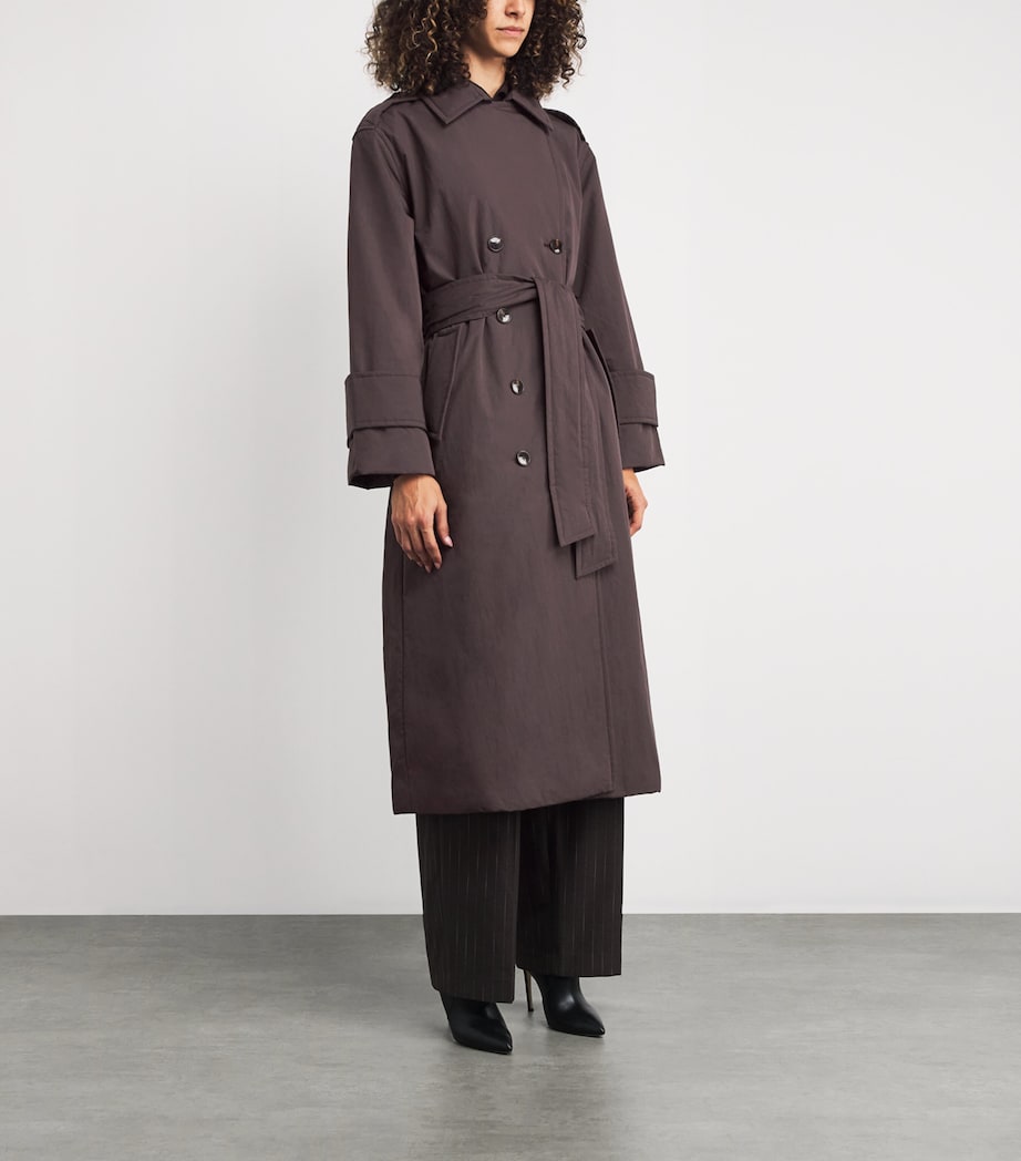 Stylein Brown Padded Sandra Trench Coat