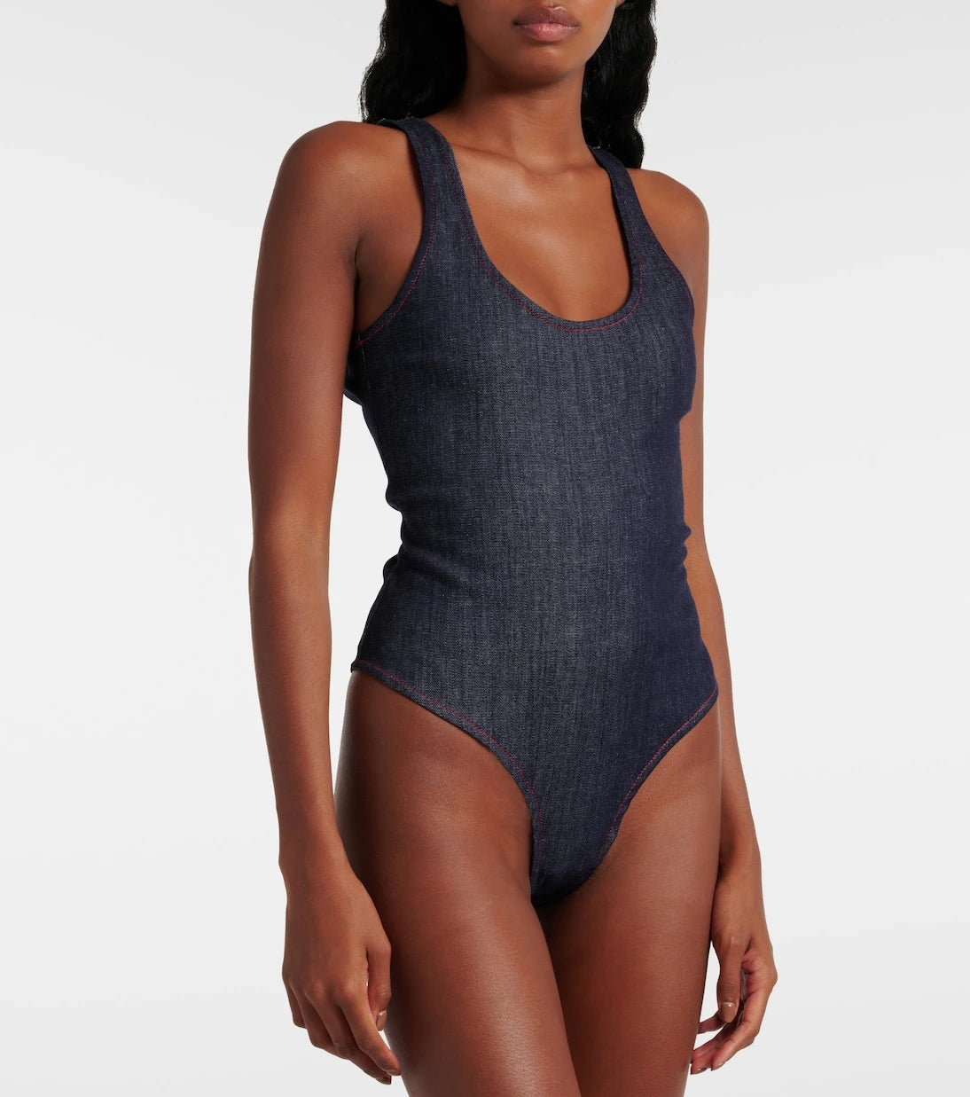 Alaïa - Denim bodysuit